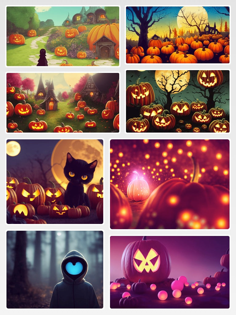 Halloween Backgrounds Bundle Pack