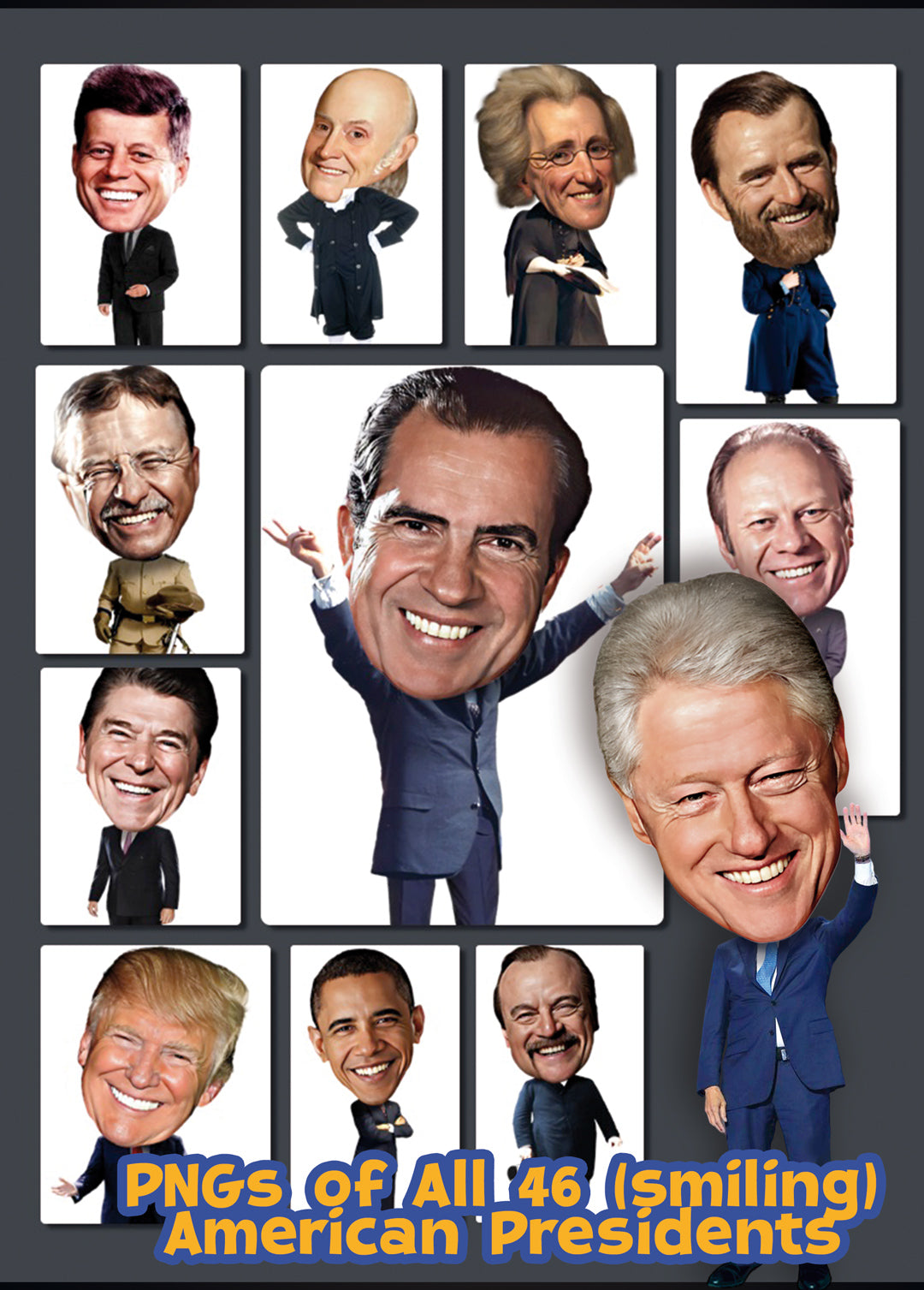 Hall of (Smiling) Presidents