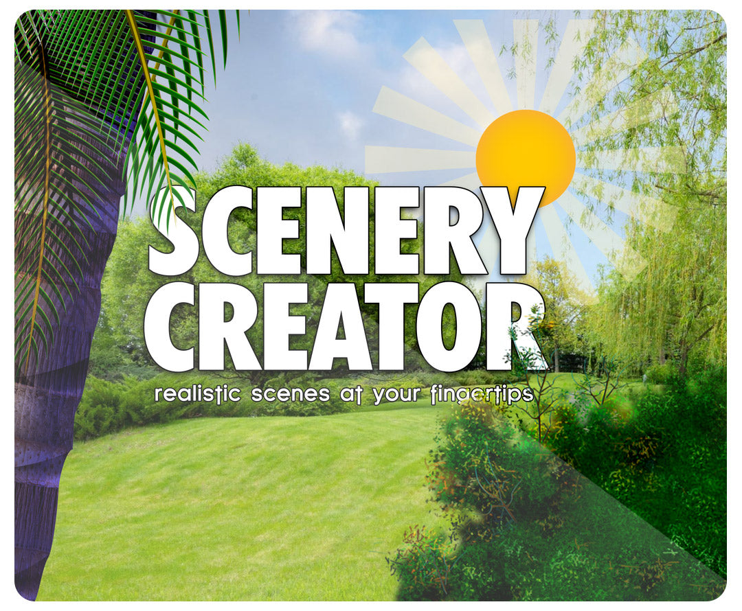 Scenery Maker Templates with PNG Design Backgrounds