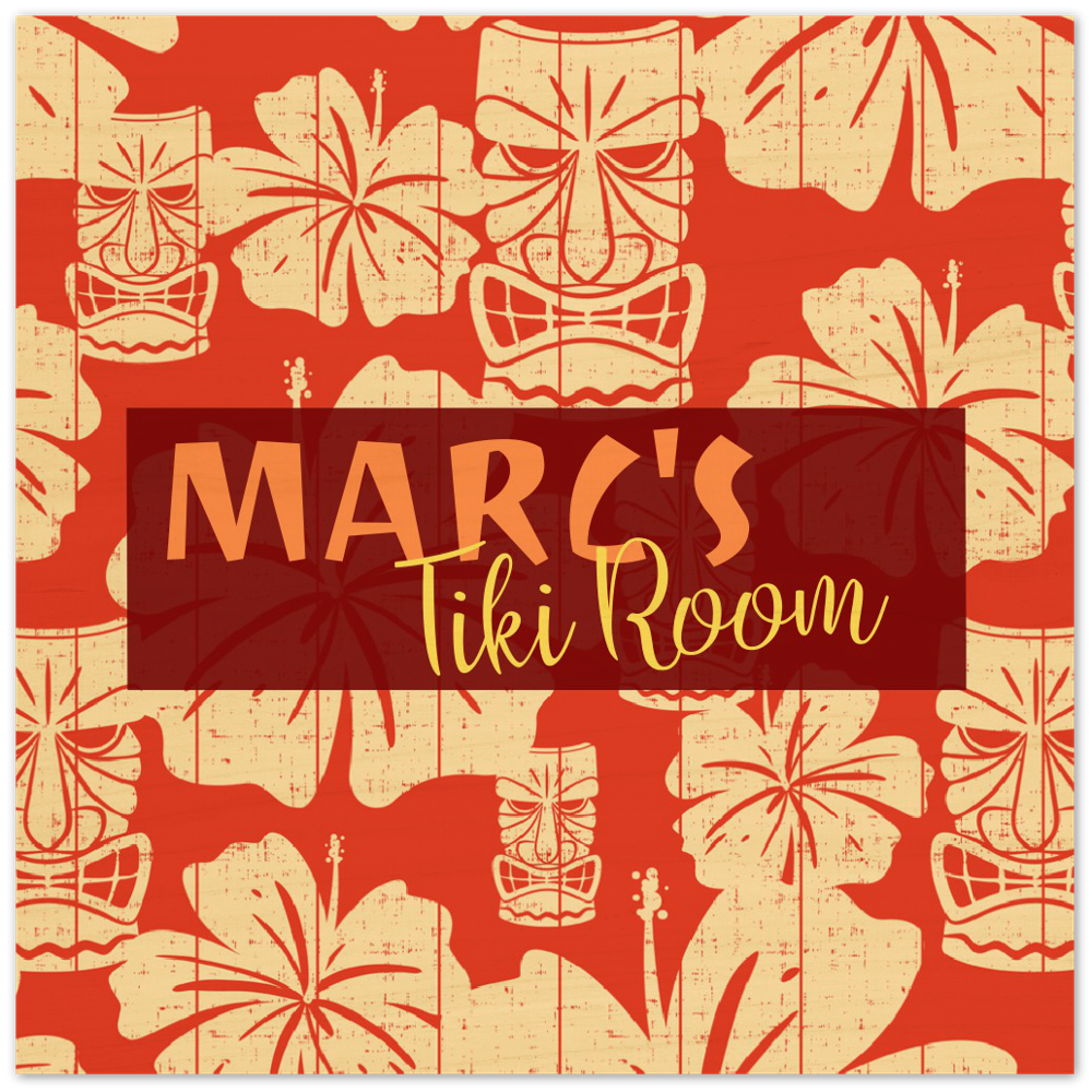 Personalized Tiki Room Sign - Canvas Or Wood Print