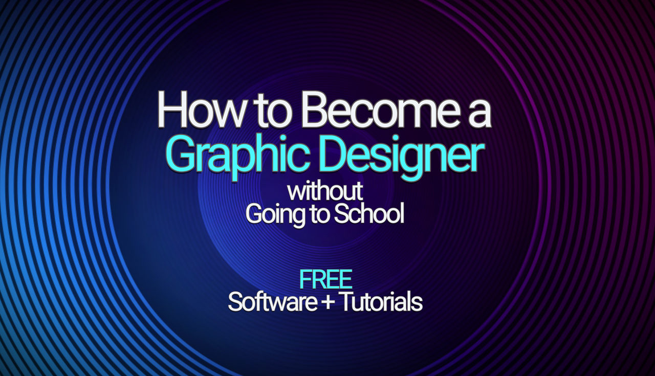 How to become a graphic designer without going to school. Get your free software app and tutorial series.